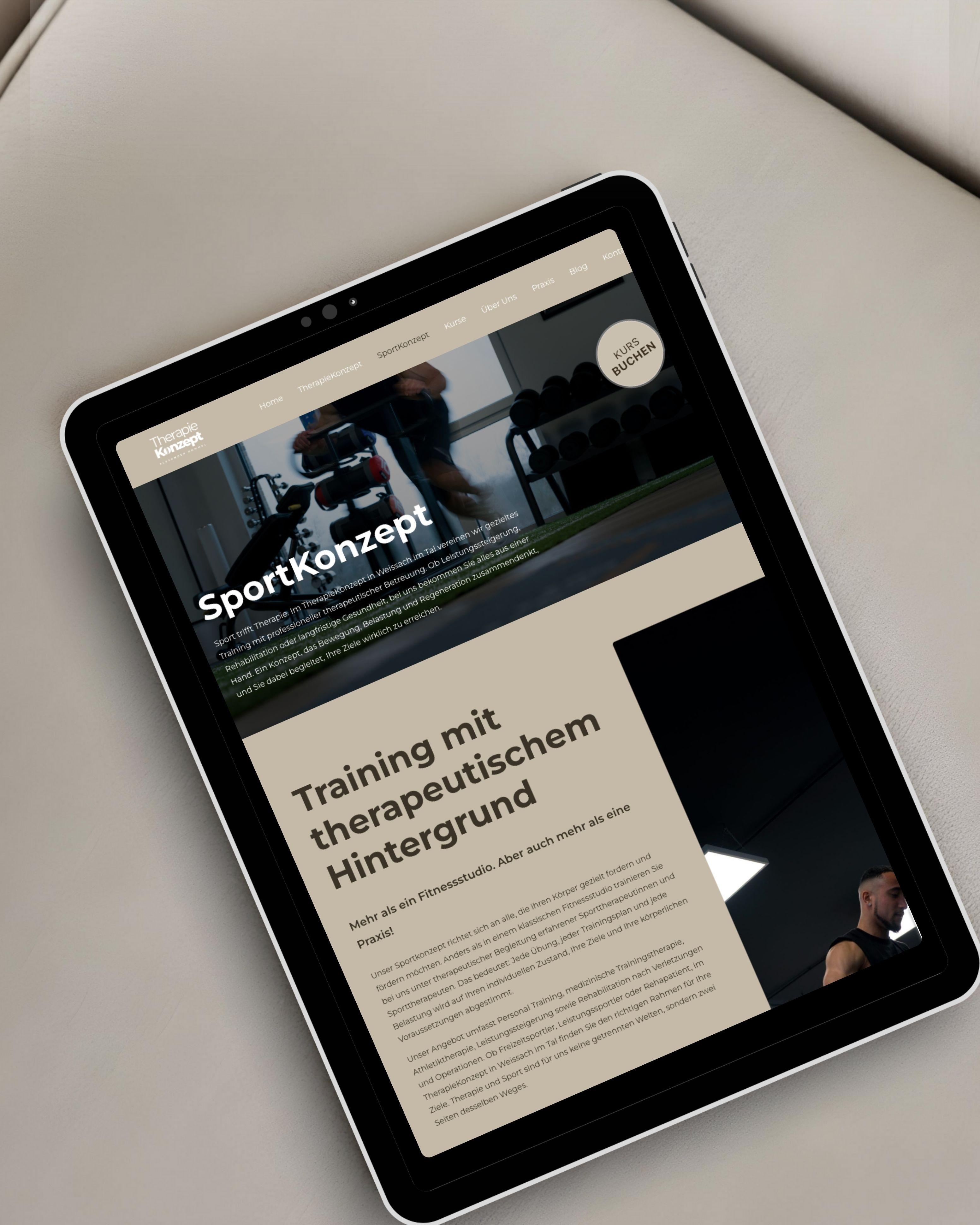 Webdesign Referenz Tablet Mockup